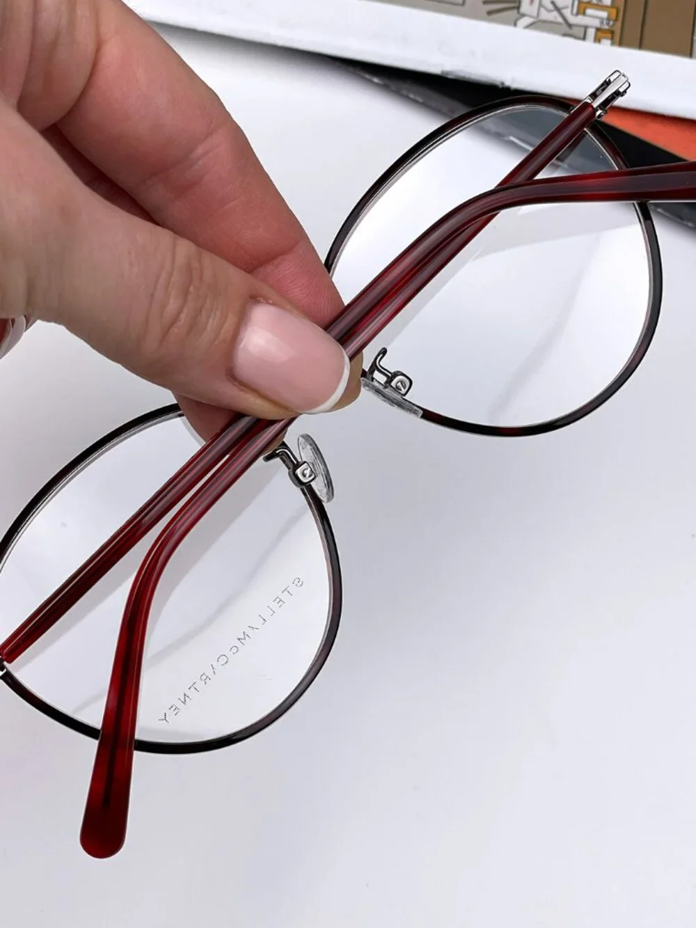STELLA MCCARTNEY SC0147O 004 RUTHENIUM ROUND EYEGLASSES